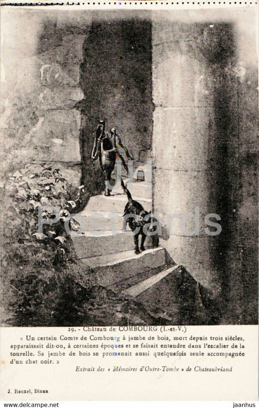 Combourg - Le Chateau - Un certain Comte de Combourg - castle - 29 - old postcard - France - unused - JH Postcards