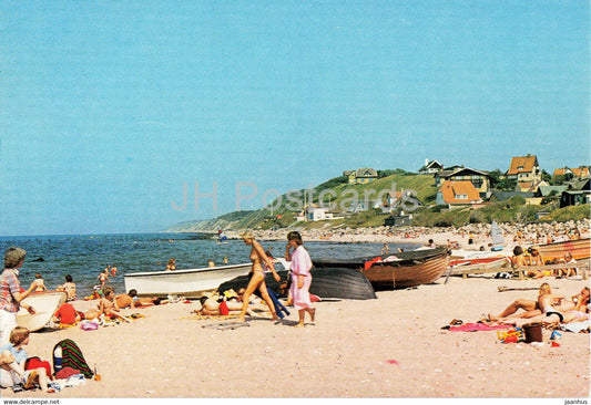 Tisvildeleje - beach - boat - Denmark - unused - JH Postcards