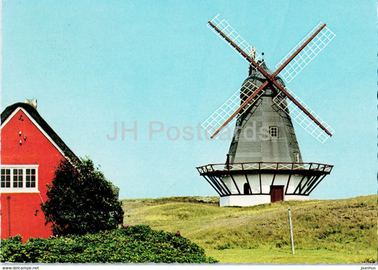 The Mill in Sonderho - Fano - windmill - 1971 - Denmark - used - JH Postcards
