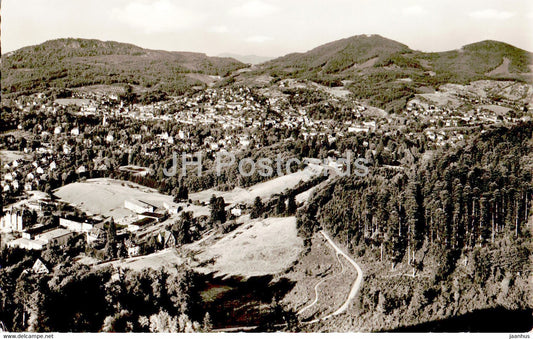 Baden Baden - Blick auf Sudwest Funk und Merkur - old postcard - 1959 - Germany - used - JH Postcards