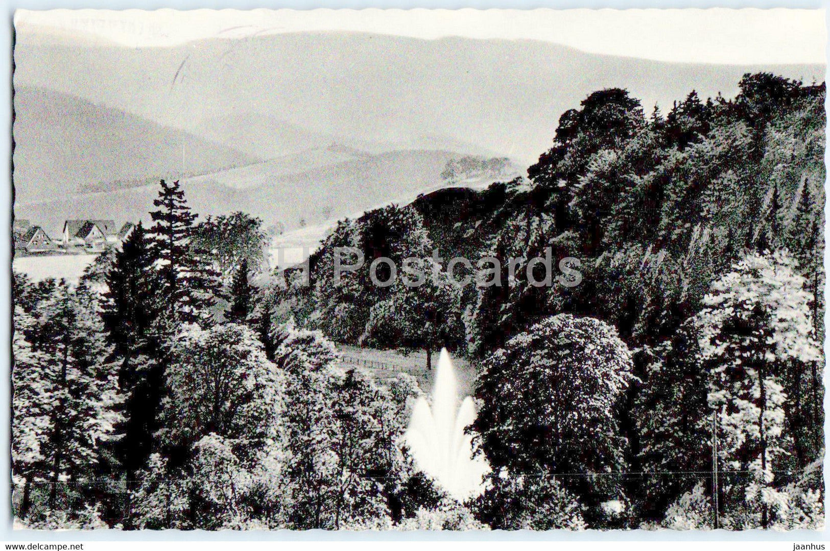 St Andreasberg - Blick auf Kurpark mit Leuchtfontane - old postcard - 1962 - Germany - used - JH Postcards