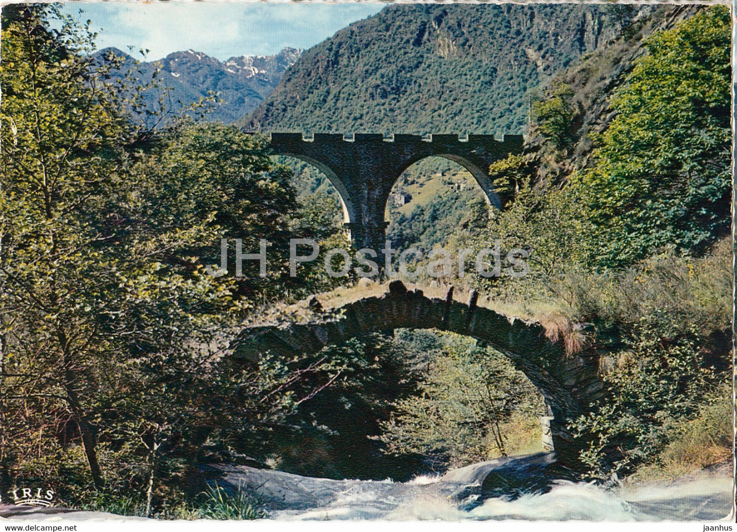 Ponte Vecchio e nuovo - Valle Onsernone - 751 - Switzerland - unused - JH Postcards