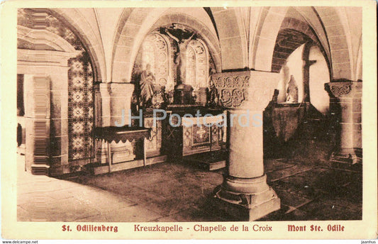Odilienberg - Monte Ste Odile - Kreuzkapelle - Chapelle de la Croix - 1072 - old postcard - France - unused - JH Postcards