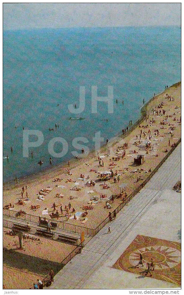 beach - 1 - Svetlogorsk - 1972 - Russia USSR - unused - JH Postcards