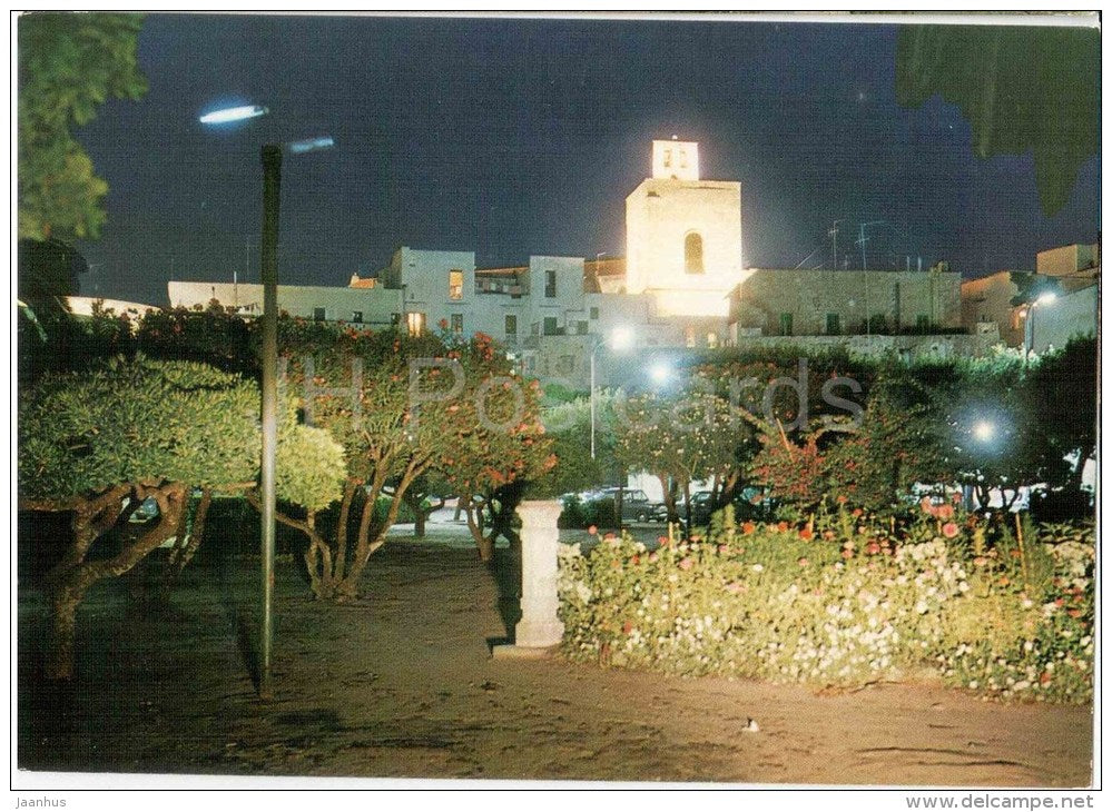 panorama notturno - general view by night - Otranto - Lecce - Puglia - 80 - Italia - Italy - unused - JH Postcards
