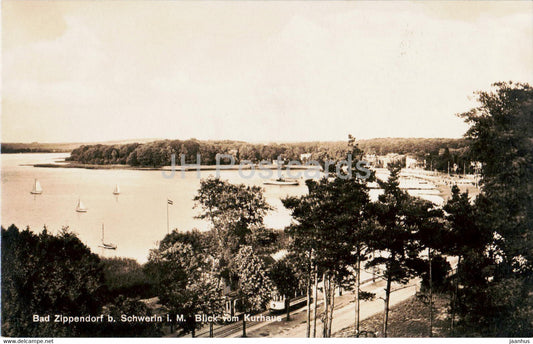 Bad Zippendorf b Schwerin i M - Blick vom Kurhaus - old postcard - Germany - unused - JH Postcards