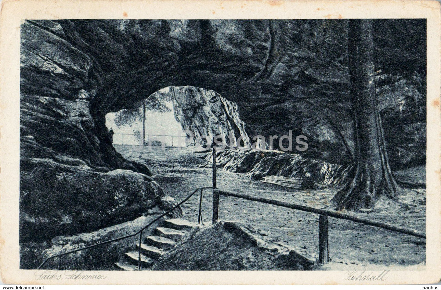 Sachs Schweiz - Kuhstall - old postcard - 1926 - Germany - used - JH Postcards