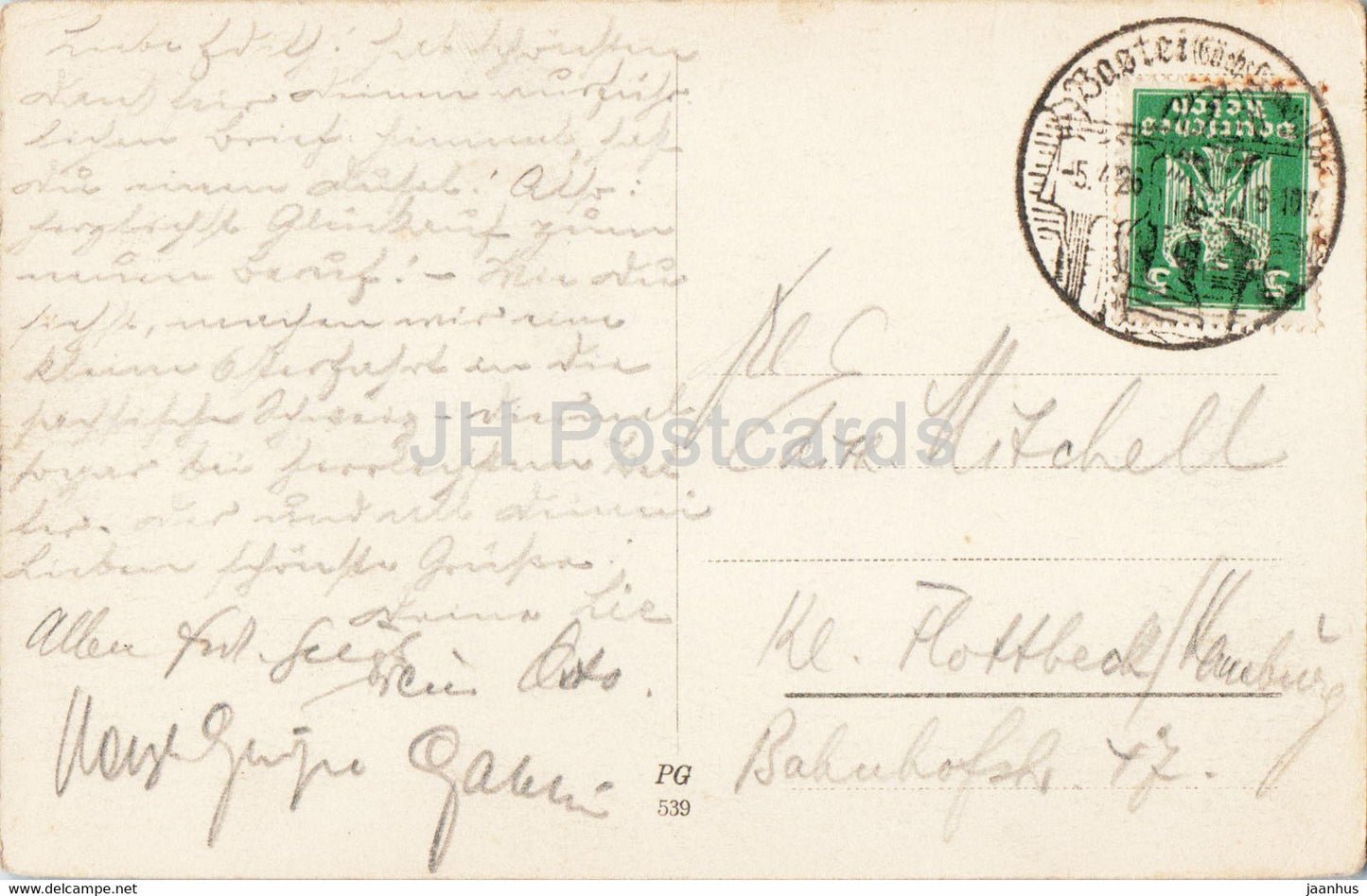 Sachs Schweiz - Kuhstall - old postcard - 1926 - Germany - used