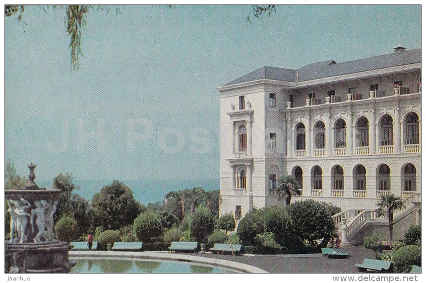 Sergo Ordzhonikidze sanatorium - Sochi - 1968 - Russia USSR - unused - JH Postcards