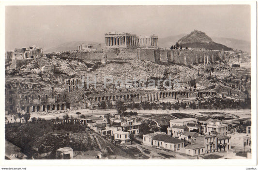 Athens - Athen - Akropolis - Acropolis - 651 - old postcard - Greece - unused - JH Postcards
