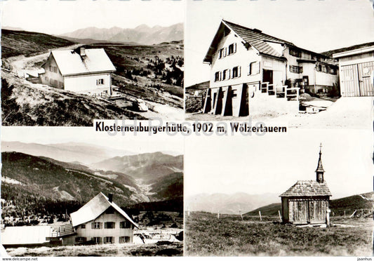 Klosterneuburgerhutte 1902 m - Wolzertauern - 1974 - Austria - used - JH Postcards