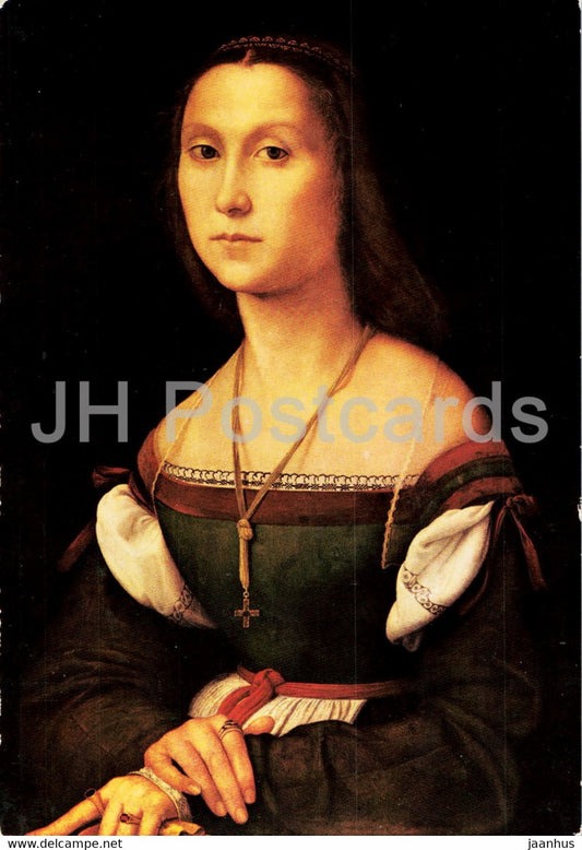 painting by Raffaello Raphael - The Mute - woman - Italian art - Italy - unused - JH Postcards
