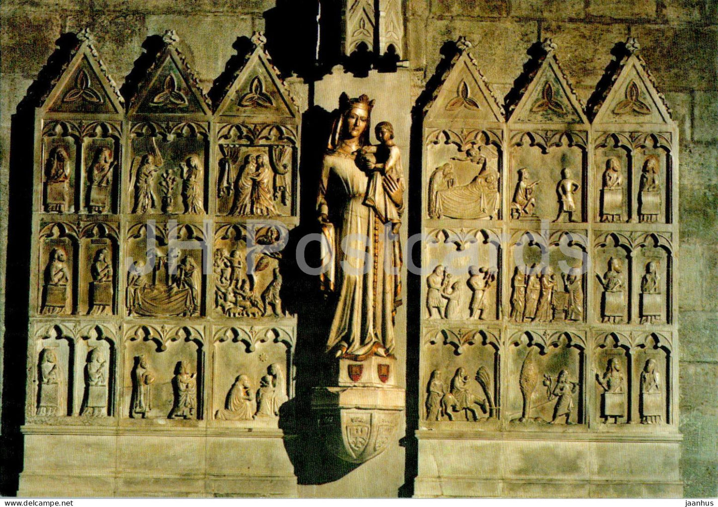 Monestir de Sant Joan de les Abadesses - Retaule de Santa Maria la Blanca - Altar - 5 - Spain - unused - JH Postcards