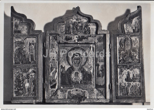Triptichus - Russian School - icon - Museo Rieder - Morcote - Switzerland - unused - JH Postcards