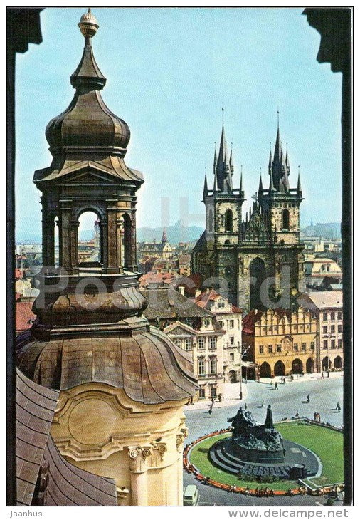 View of Old Town Square - Praha - Prague - Czechoslovakia - Czech - unused - JH Postcards