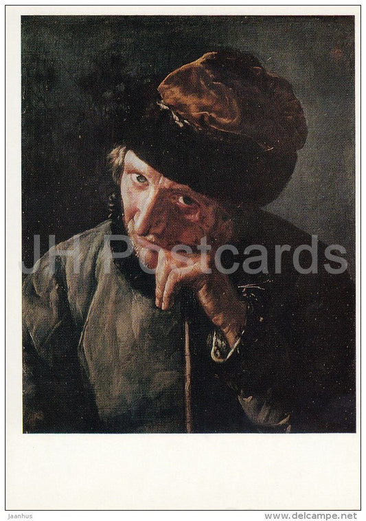 painting by V. Tropinin - Coachman with Whip , 1820s - Russian art - 1974 - Russia USSR - unused - JH Postcards