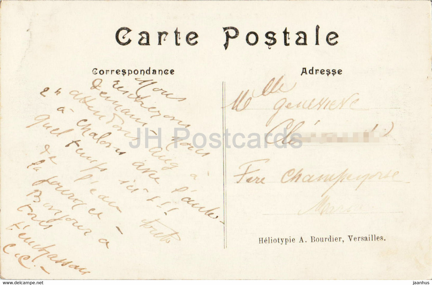 Versailles - Palais du Grand Trianon - Le Peristyle - old postcard - 1914 - France - used