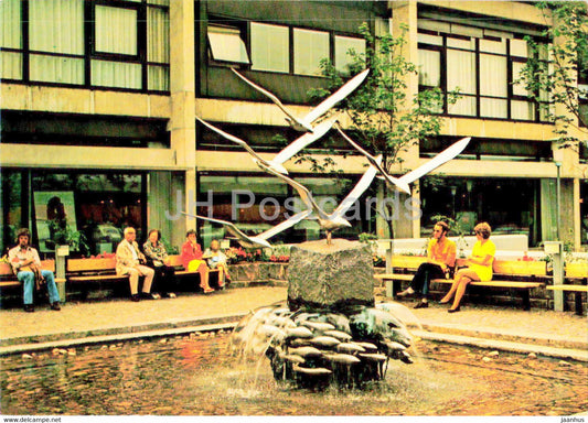 Hillerod - Fisketorvet - Fountain figure made by Helge Holmskov - Denmark - unused - JH Postcards