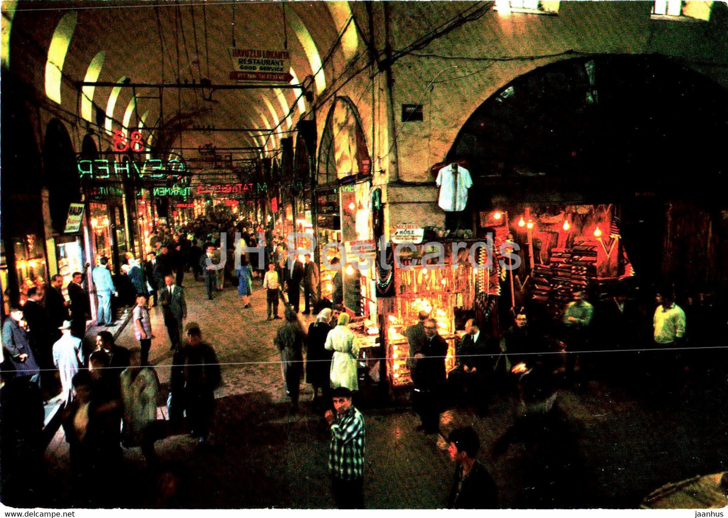Istanbul - Covered Grand Bazaar - Turkey - unused - JH Postcards