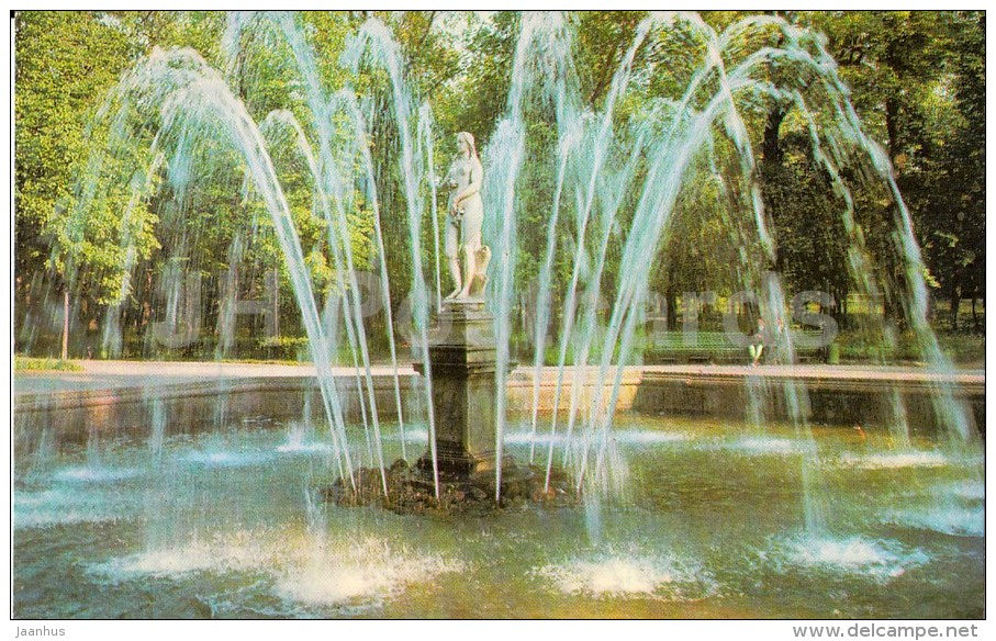 The Eve Fountain - Petrodvorets - 1973 - Russia USSR - unused - JH Postcards