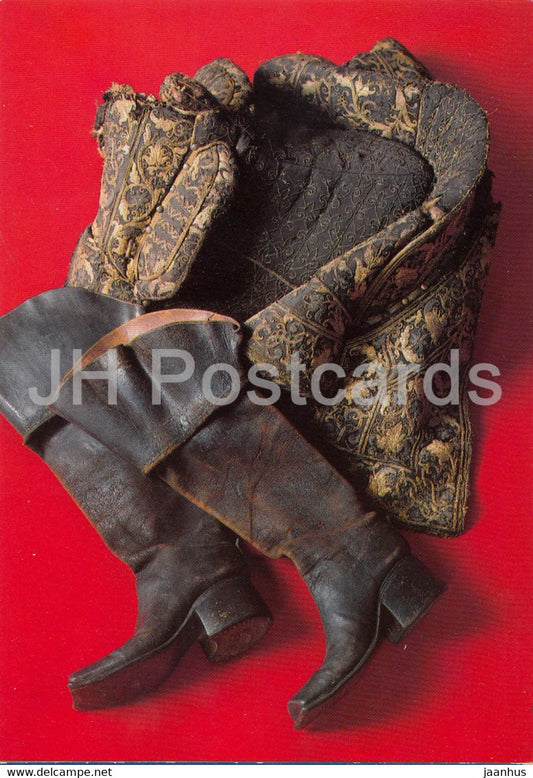Valdstejnsky Palac v Praze - Jezdecke boty Albrechta z Valdstejna - boots - Czech Republic - Czechoslovakia - unused - JH Postcards