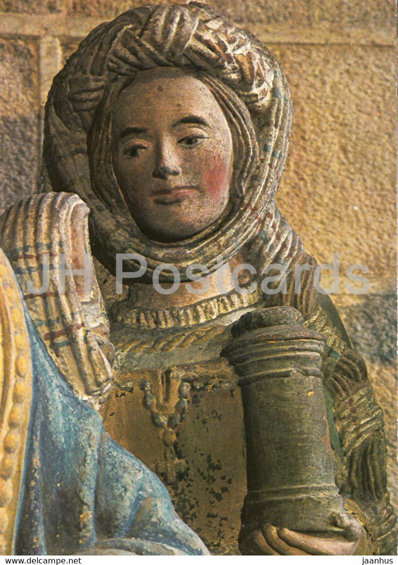 Locronan - Eglise Saint Ronan - Marie Madeleine - detail - church - 29136 - France - unused - JH Postcards