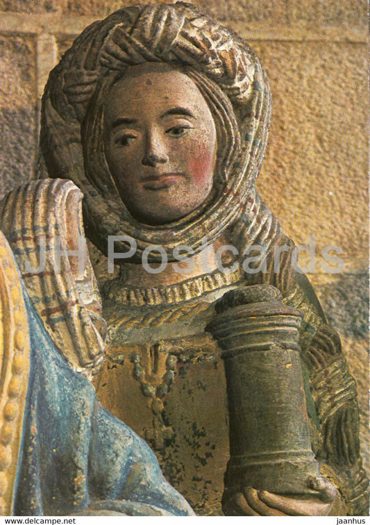 Locronan - Eglise Saint Ronan - Marie Madeleine - detail - church - 29136 - France - unused - JH Postcards