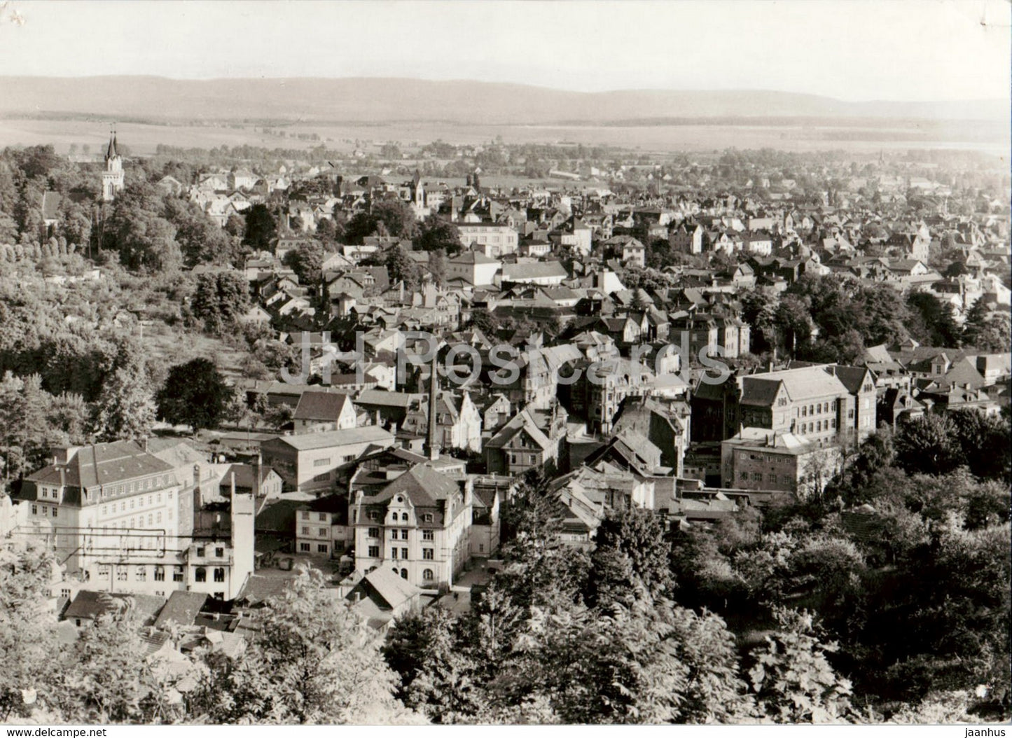 Sonneberg - Blick vom Schlossberg - Thur Wald - old postcard - Germany DDR - unused - JH Postcards