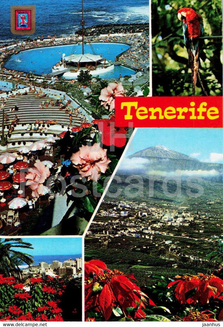 Tenerife - Diversos Aspectos - multiview - 66 - 1988 - Spain - used - JH Postcards