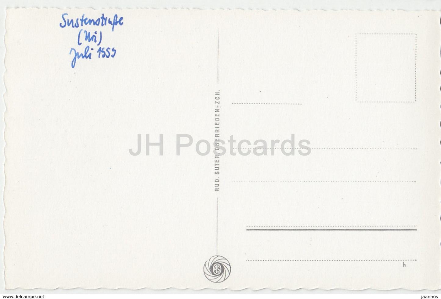 Alte Sustenstrasse mit Funffingerstocke - 7975 - Switzerland - 1959 - used