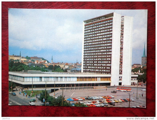 Hotel Viru - Tallinn - cars - bus - 1979 - Estonia - USSR - unused - JH Postcards