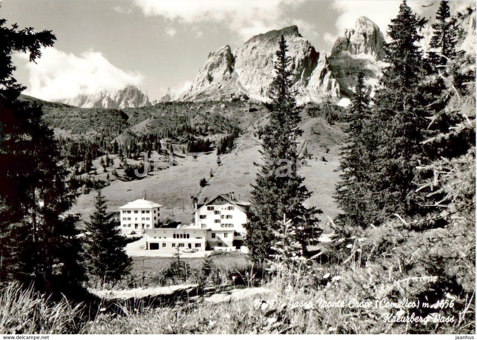 Passo Monte Croce - Comelico - Kreuzberg Pass - old postcard - Italy - unused - JH Postcards