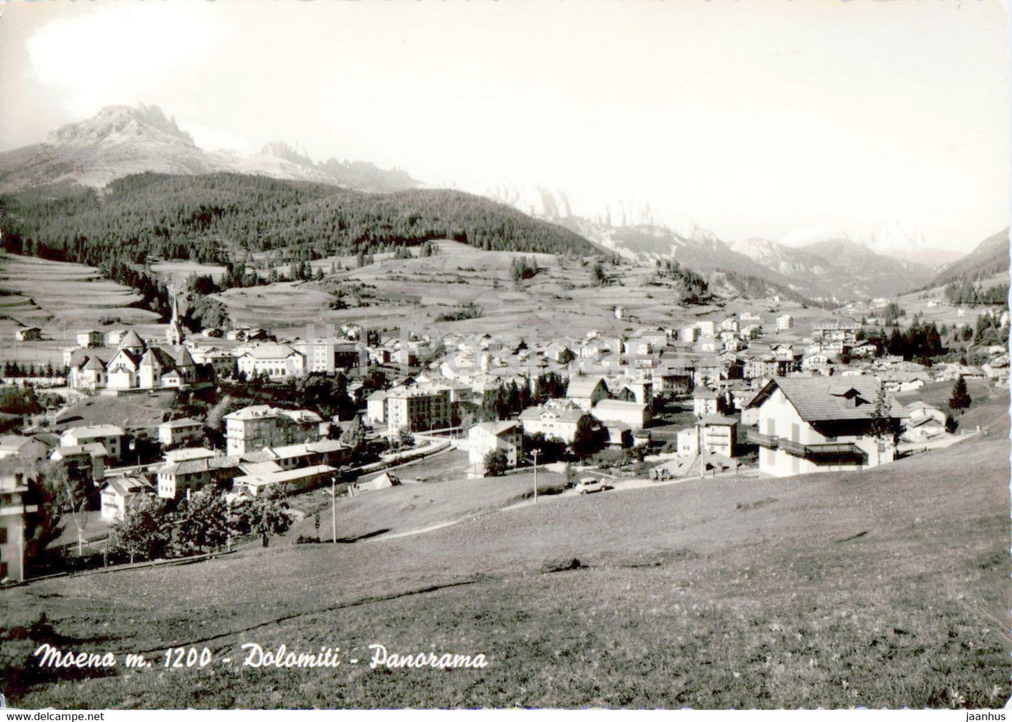 Moena 1200 m - Panorama - Dolomiti - 1965 - Italy - used - JH Postcards