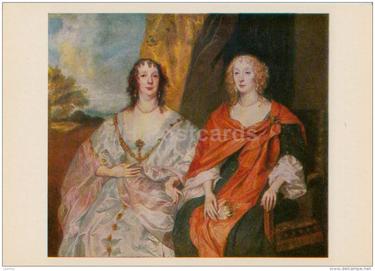 painting by Anthony van Dyck - Portrait of Anne Dalkeith - women - Flemish art - 1980 - Russia USSR - unused - JH Postcards