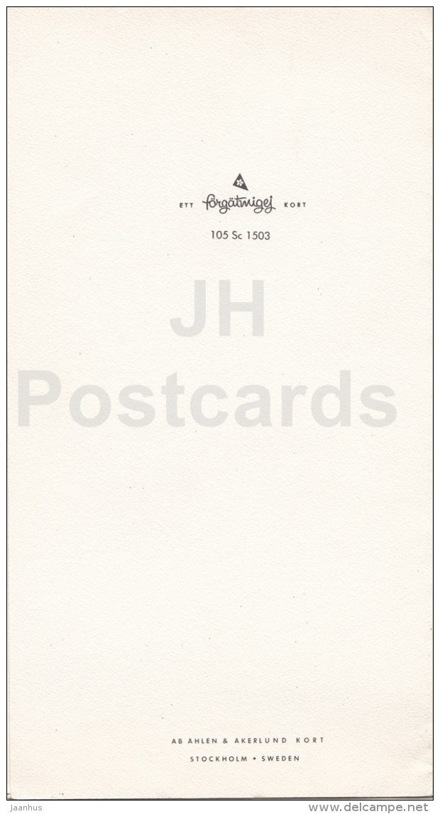 Birthday Greeting Card - a cute and sweet girl on her birthday - flowers with basket - Sweden - used - JH Postcards