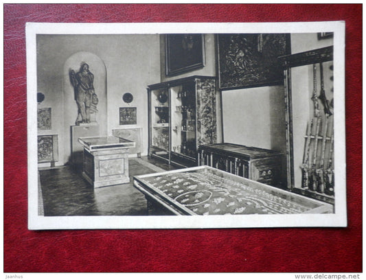 Department of Antiquities of the Hungarian National Museum - furnishings 1550-1650 - old postcard - Hungary -  unused - JH Postcards