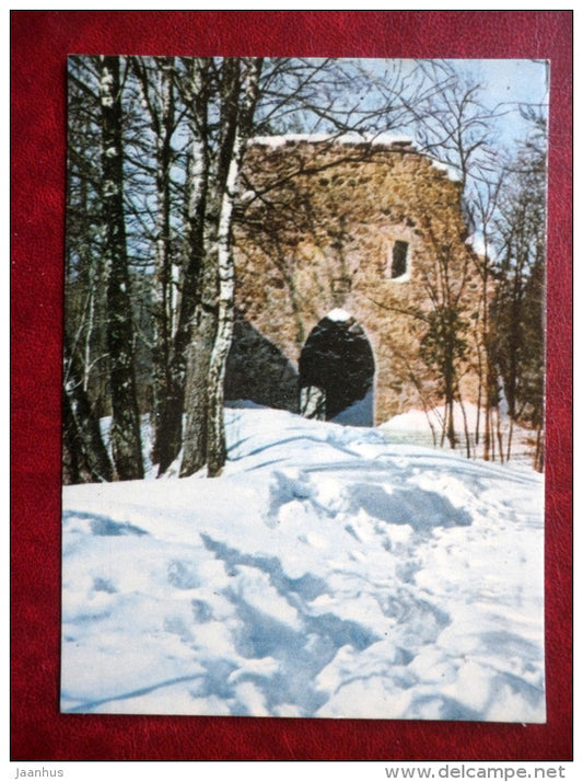 Castle Ruins - Sigulda - Latvia USSR - unused - JH Postcards