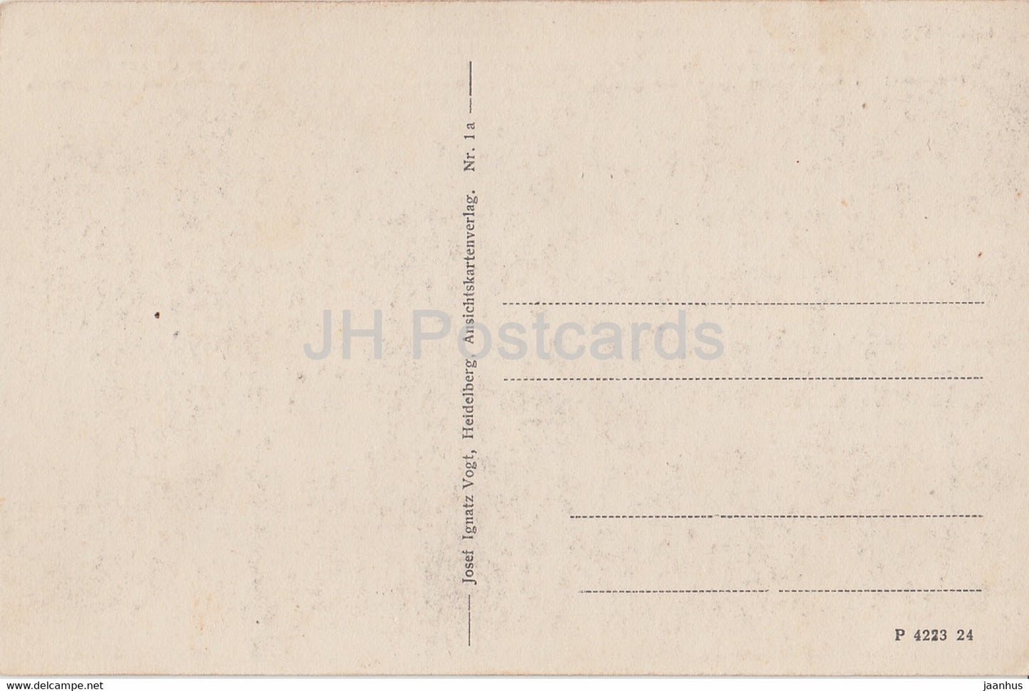 Heidelberg - Total - Willmann - painting - 1 a - old postcard - Germany - unused