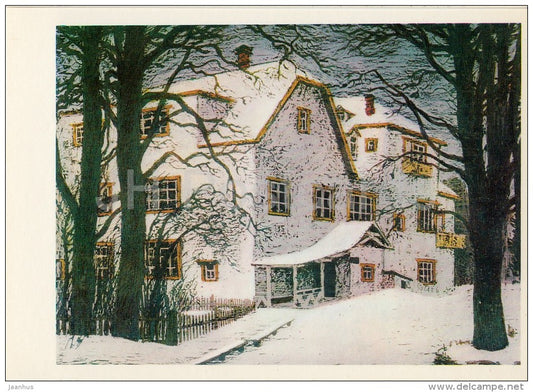 House Museum . Main Facade - Polenovo - illustration - 1976 - Russia USSR - unused - JH Postcards