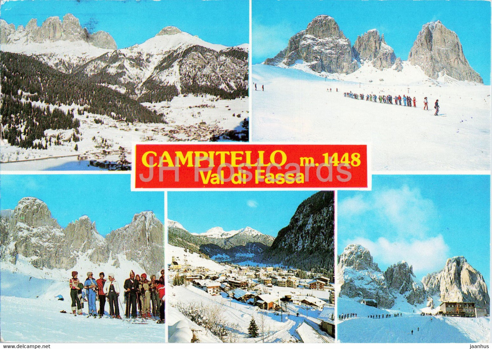 Campitello - Val di Fassa - 1986 - Italy - used - JH Postcards
