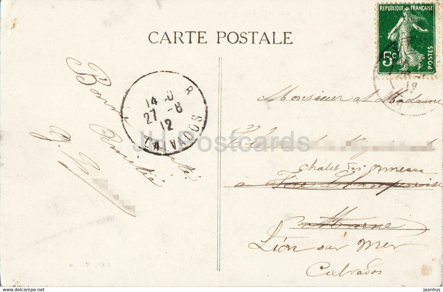 Sezanne - Vue Generale prise du Coteau de Sans Souci - alte Postkarte - 1912 - Frankreich - gebraucht