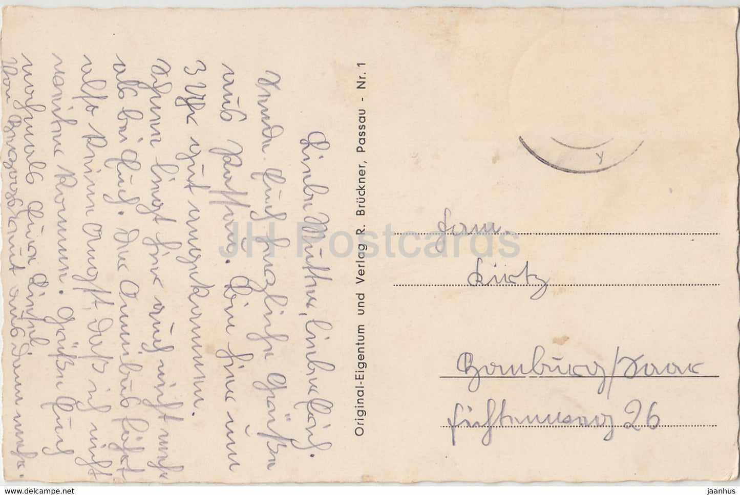 Passau Total - Zusammenfluss von Donau Inn und Ilz - 1 - old postcard - Germany - used