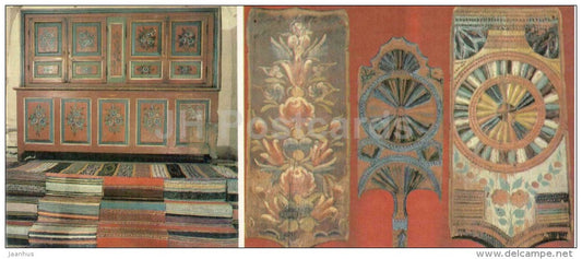Partition cupboard - Distaffs - Kirillo-Belozersky Museum Reserve - 1983 - Russia USSR - unused - JH Postcards