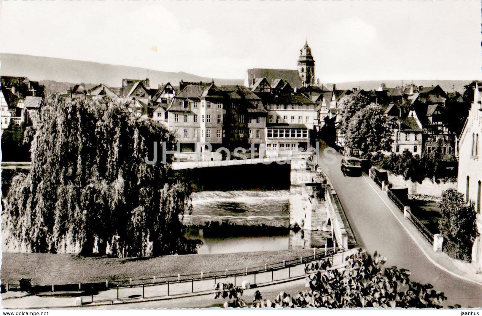 Hann Munden - Werrabrucke mit Eingang zur Stadt - bridge - old postcard - Germany - unused - JH Postcards