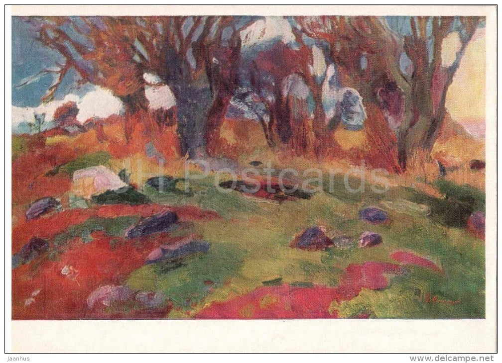 painting by D. Gasparian - Mulberry - armenian art - unused - JH Postcards