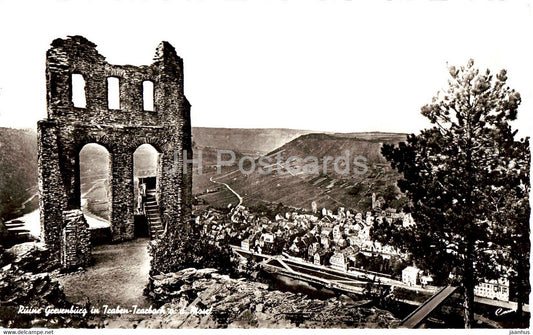 Ruine Grevenburg in Traben Trarbach a d Mosel - old postcard - Germany - unused - JH Postcards