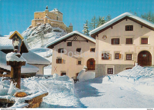 Tarasp - castle - 1976 - Switzerland - used - JH Postcards