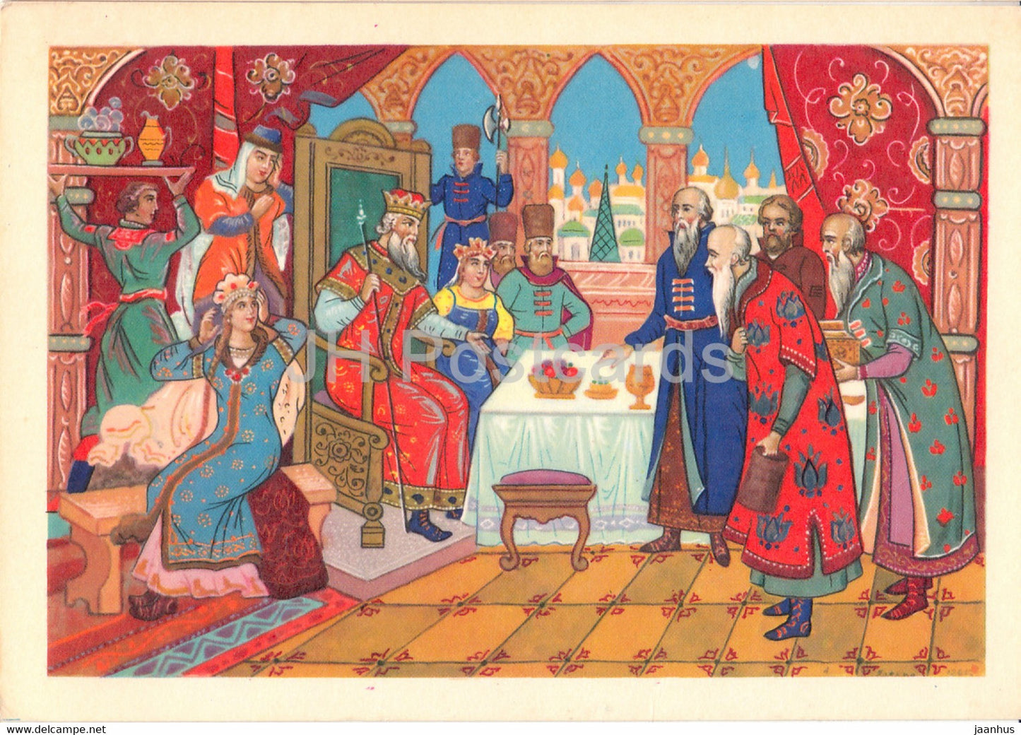 The Tale of Tsar Saltan by A. Pushkin - visitors - Fairy Tale - 1966 - Russia USSR - unused - JH Postcards