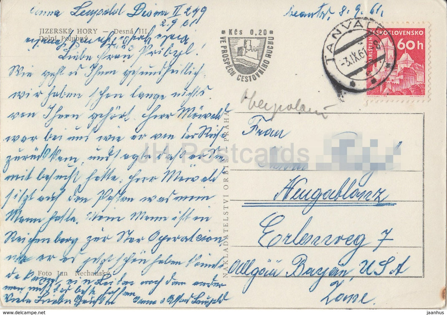 Jizerske Hory - Desna III - Dolni Polubny - Czechoslovakia - Czech Republic - 1961 - used