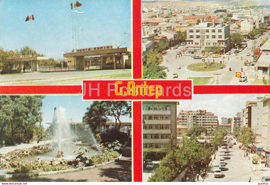 Gaziantep - G Antep - City views - multiview - 1984 - Turkey - used - JH Postcards